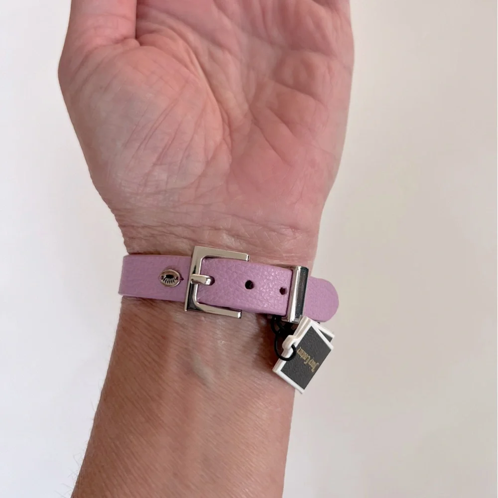 NWT Juicy Couture Lilac Pyramid Watch Strap Bracelet
